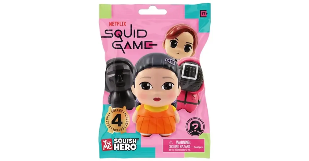 Biztonságos fizetés Squid Game Squish Hero figura meglepetés tasakban 1 db