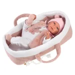 Kedvezményes ár Llorens Mimi újszülött 40 cm-es síró kislány baba hordozóval