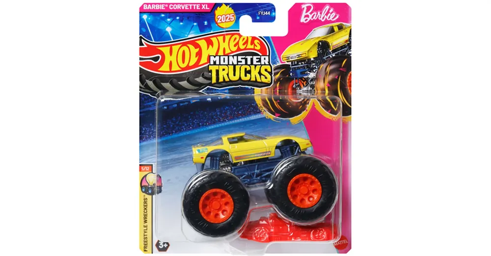 Hot Wheels Monster Trucks Barbie Corvette XL kisautó 1/64 – Mattel Kedvezmény