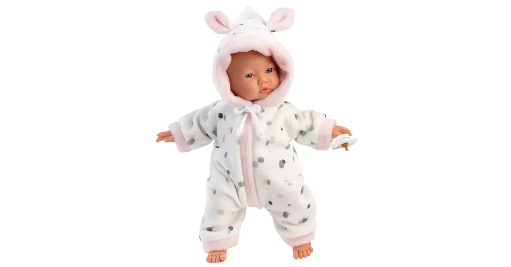 Kedvezményes ár Llorens Lány csecsemő baba puha nyuszifüles pizsamában 31 cm