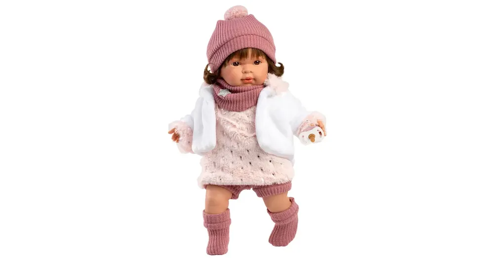Llorens Carla 42 cm-es síró baba cumival csillagos ruhában Biztonságos fizetés
