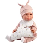 Outlet Llorens Luna 45 cm-es síró baba pöttyös párnával