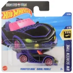 Alacsony ár Hot Wheels Monster High Ghoul Mobile lila-fekete kisautó 1/64 – Mattel