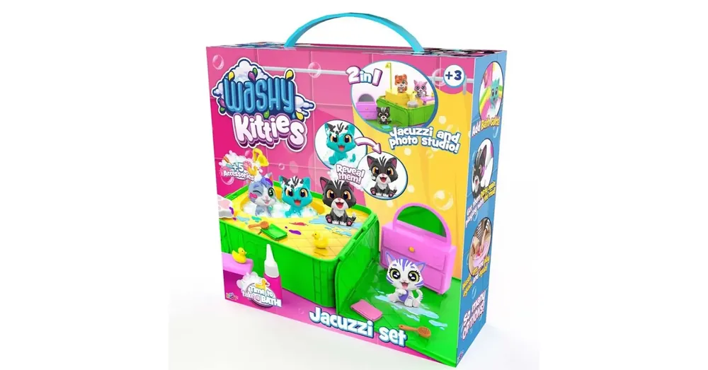 Washy Friends Color Reveal Pancsoló cicusok jacuzzival és kiegészítőkkel Kedvezmény