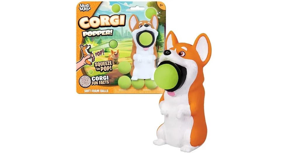 Zing Popper Corgi kutyus kilövő labdákkal Kedvezményes ár