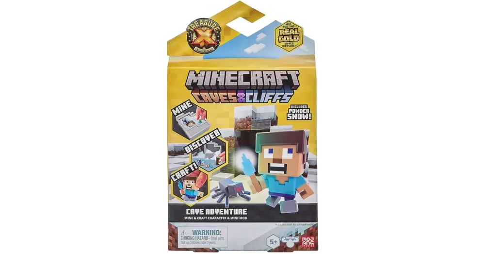 Akció Treasure X Minecraft figurák Barlang kaland meglepetéscsomag