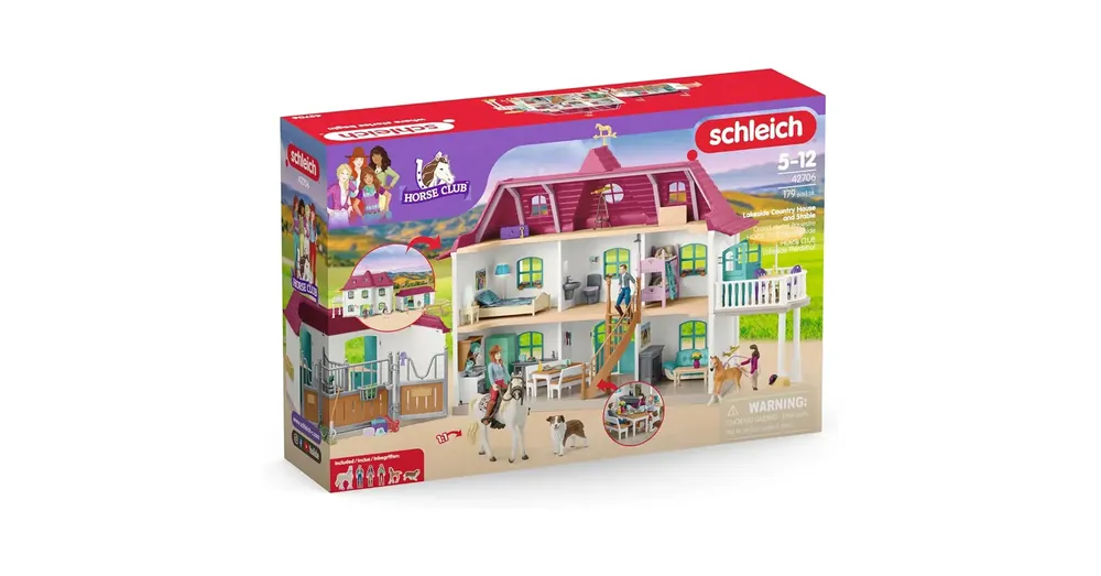 Schleich Horse Club – Lakeside Lovarda játékszett (42706) Újdonság