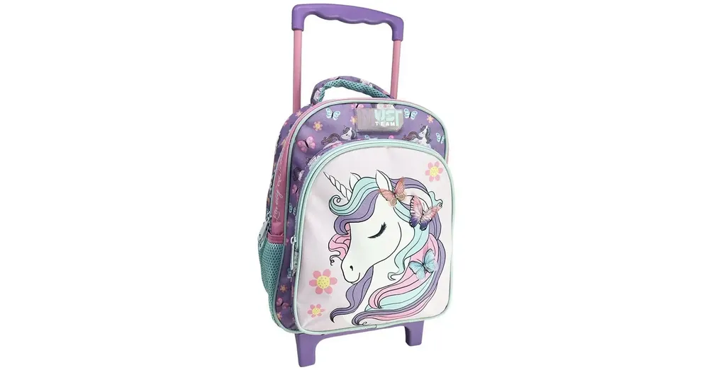 Luna Must Team Unikornis 2 rekeszes gurulós iskolatáska, hátizsák 27×10×31 cm Csak ma