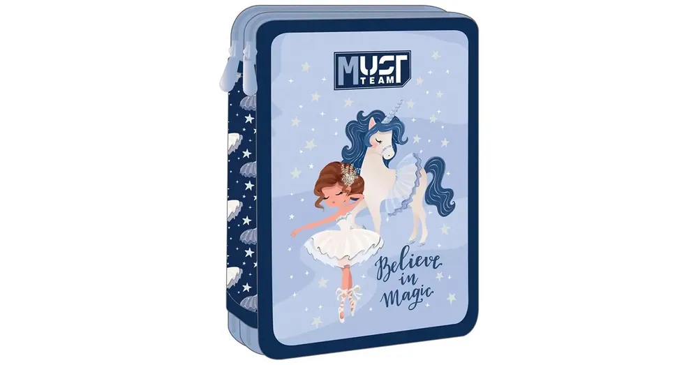 Árengedmény Luna Must Team Believe in magic unikornis mintás 2 szintes töltött tolltartó