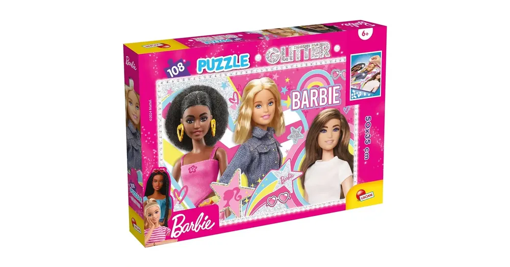 Barbie legjobb barátnők 108 db-os glitter puzzle 50×35 cm – Lisciani Akció