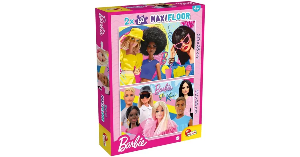 Népszerű Barbie és barátai 2×60 db-os maxi padló puzzle 50×35 cm – Lisciani