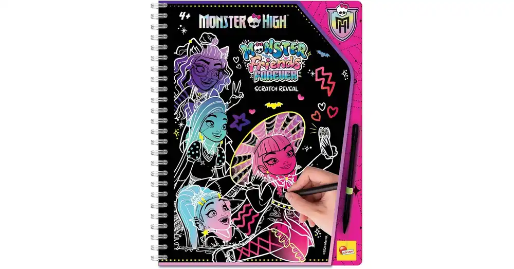 Vedd meg most Monster High Friends Forever képkarc készítő szett 44 oldalas – Lisciani