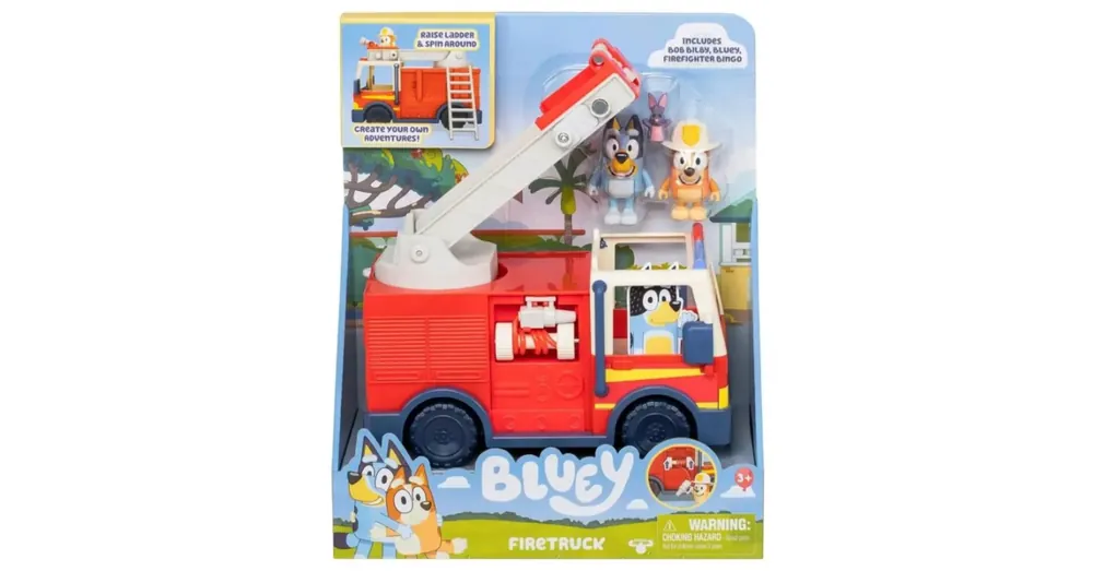 Exkluzív ajánlat Bluey tűzoltó autó játékszett