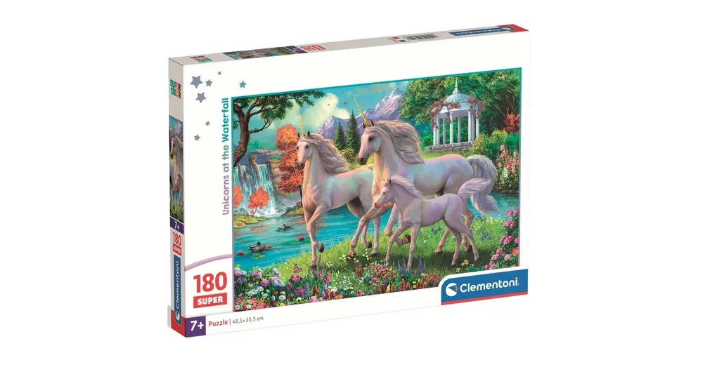 Rendeld meg most Unikornisok a vízesésnél 180 db-os super puzzle – Clementoni
