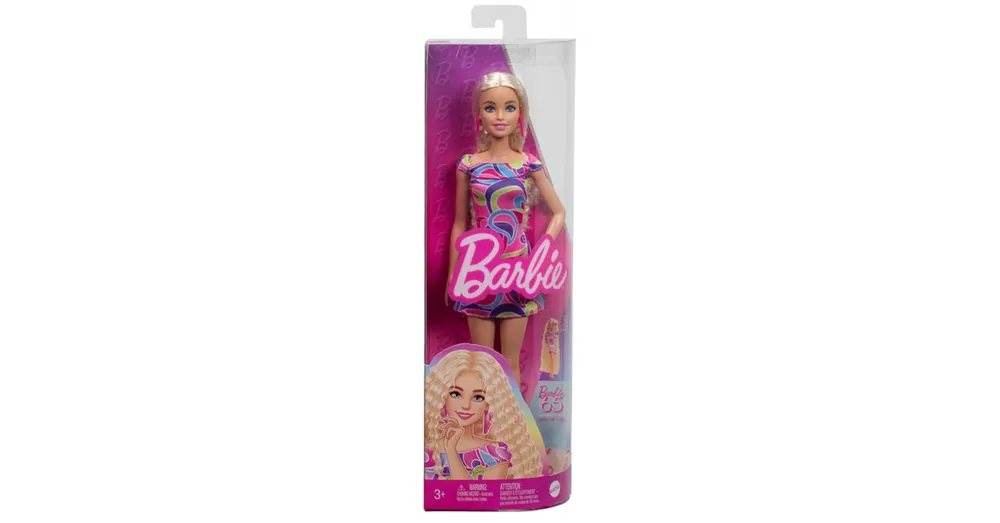 Barbie Fashionista stílus baba élénk, szokszínű ruhácskában – Mattel Kiárusítás