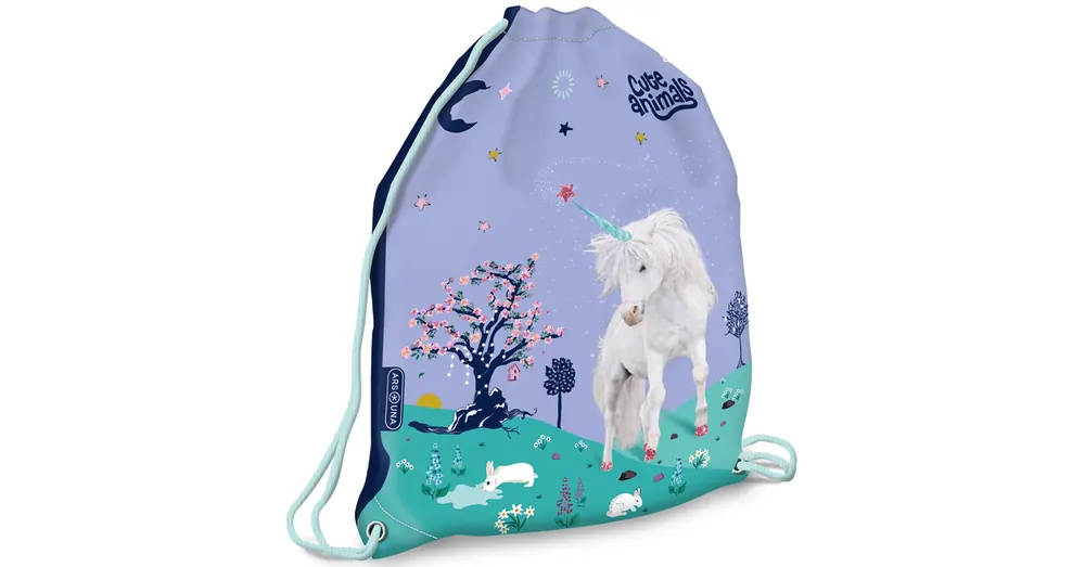 Ars Una Cute animals Unikornis tornazsák, sportzsák 32×42 cm Vásárlói kedvenc