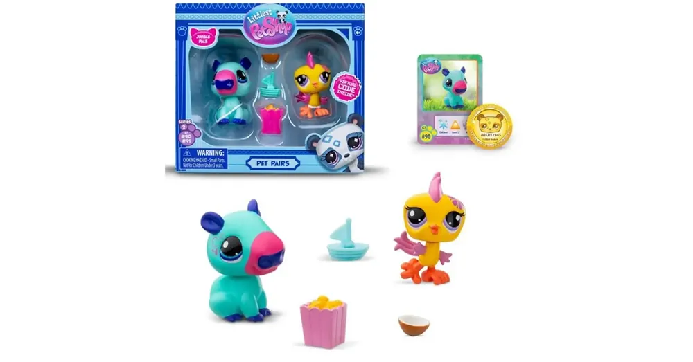 Rendeld meg most Littlest Pet Shop Jungle Pals – Capybara és Papagáj figura csomag 2. Széria
