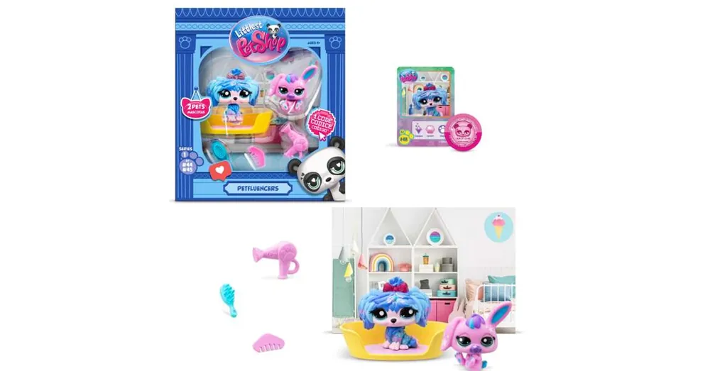 Littlest Pet Shop Petfluencers kutyus és nyuszi 2 db-os figura szett – Szuper szalon 2.széria Azonnali szállítás