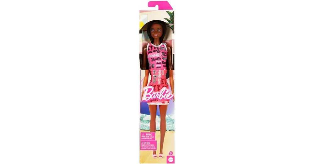 Barbie Chic divatbaba rózsaszín Barbie ruhában – Mattel Kedvezmény