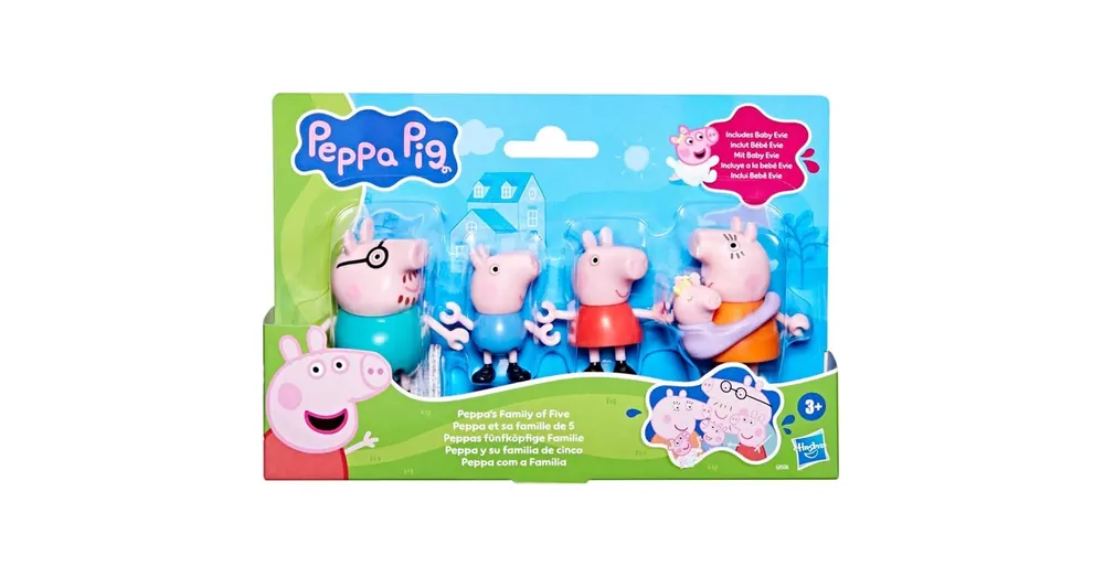 Azonnal elérhető Peppa Malac Peppa ötfős családja játékfigura szett – Hasbro