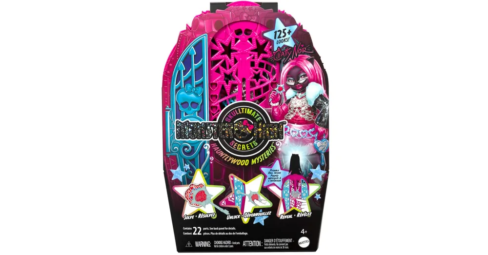 Monster High Szörnyen jóbarátok titkai – Rémes nyomozás Hauntlywood titkok Catty Noir baba – Mattel Azonnal elérhető
