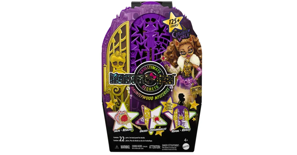 Gyors kiszállítás Monster High Szörnyen jóbarátok titkai – Rémes nyomozás Hauntlywood titkok Clawdeen Wolf baba – Mattel