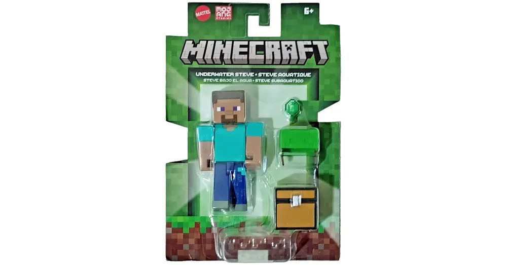 Minecraft Steve a víz alatt karakter figura – Mattel Prémium