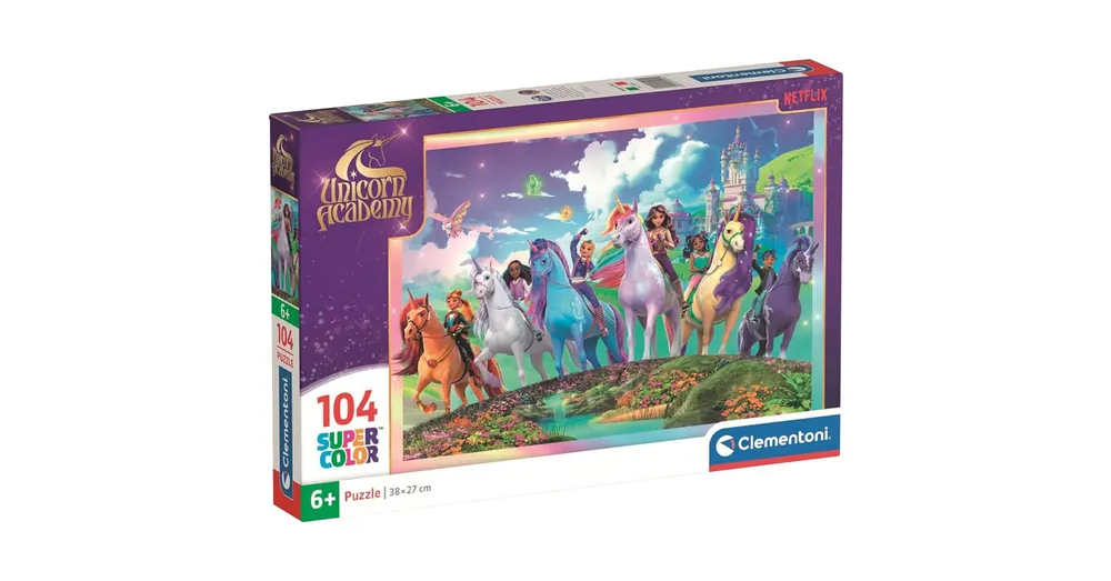 Unikornis Akadémia a csapat 104 db-os Supercolor puzzle – Clementoni Szezonális akció