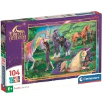 Unikornis Akadémia szivárványos barátság 104 db-os Supercolor puzzle – Clementoni Csak ma