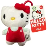 Hello Kitty plüss táskaklipp, 12 cm – piros Szezonális akció