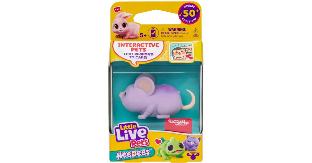 Korlátozott ajánlat Little Live Pets Needees Gyűjthető kiskedvencek – Scampee egér