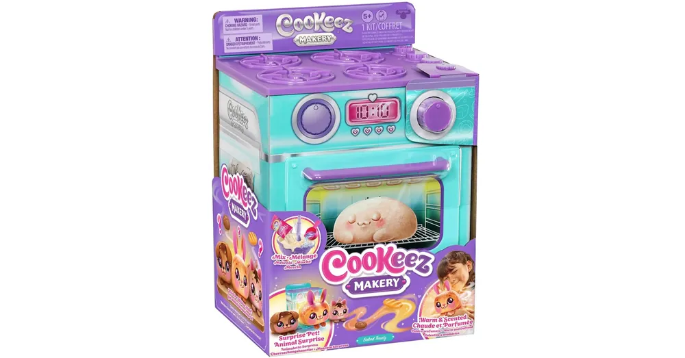 Korlátozott ajánlat COOKEEZ Makery Türkiz sütő játékszett meglepetés plüss állattal