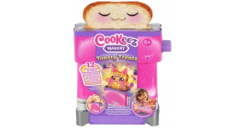 Outlet COOKEEZ Makery Toasty Treatz pirítós készítő játékszett meglepetés plüss állattal