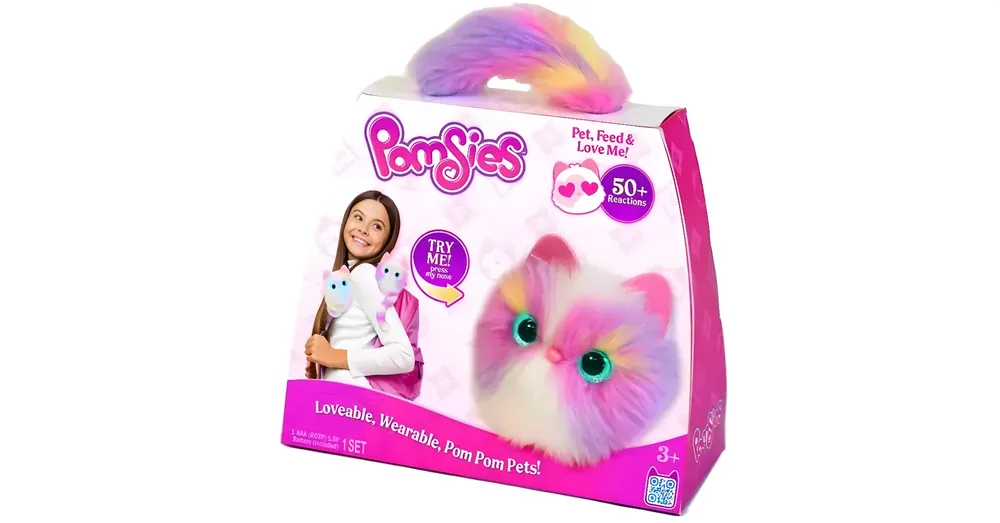 Skyrocket Pomsies Szeretnivaló viselhető Pom-pom kedvenc – Roxy Ne maradj le