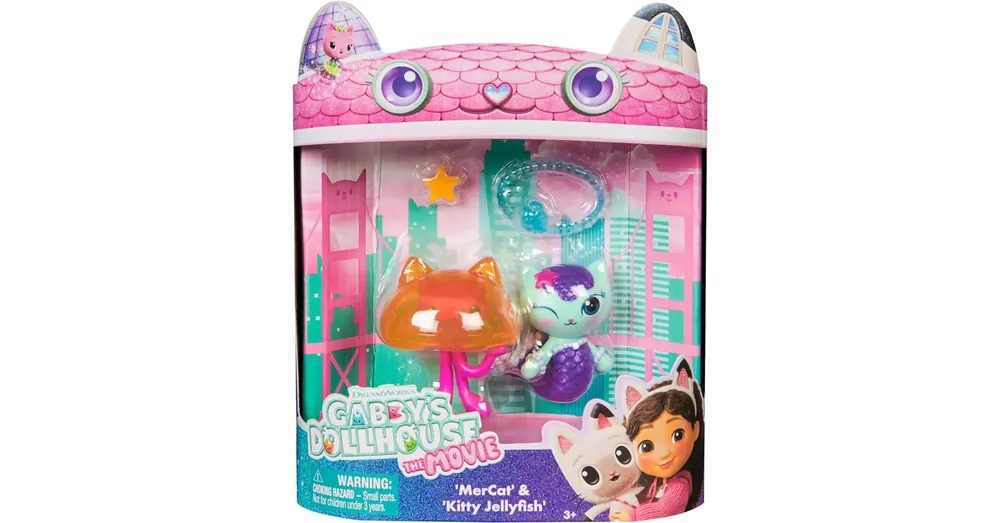 Azonnali szállítás Gabi babaháza Mozi 2-es figura csomag Aquaroom – MerCat és Kitty Jellyfish – Spin Master