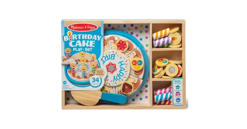 MelissaDoug Szülinapi torta játékszett fából – Spin Master Legkelendőbb