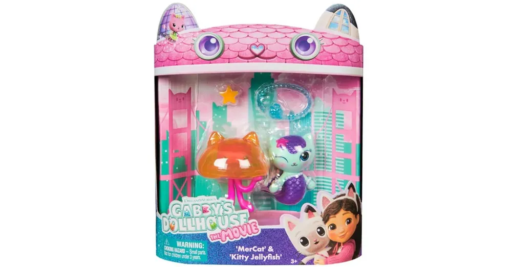 Rendeld meg most Gabi babaháza mozi – Mercat És Kitty Jellyfish 2-es figura csomag – Spin Master