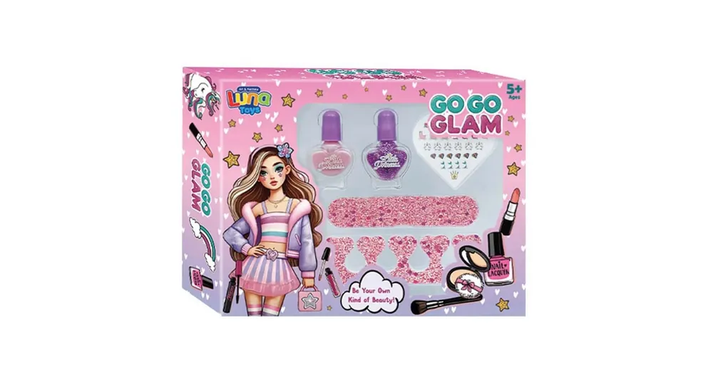Luna Go-Go Glam Manikűr szett műkörmökkel és körömlakkal 5 db-os Biztonságos vásárlás