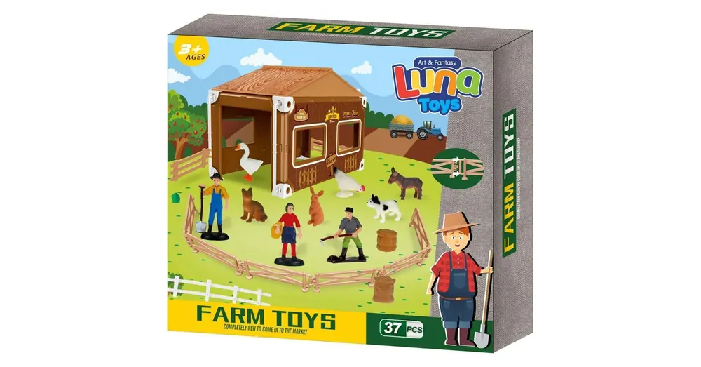 Luna Jasper Land Farm állatos játékszett 37 db-os Exkluzív ajánlat