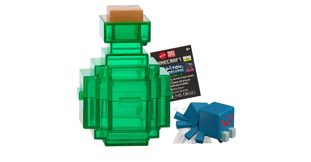 Minecraft Reveal minifigura zöld tárolóban – Mattel Prémium