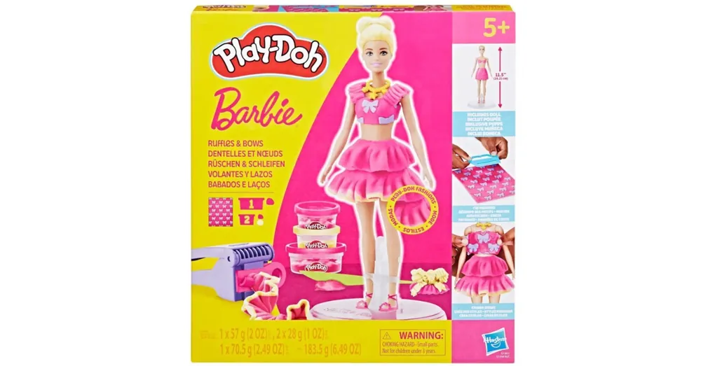 Play-Doh Barbie fodrok és masnik gyurmaszett – Hasbro Expressz szállítás