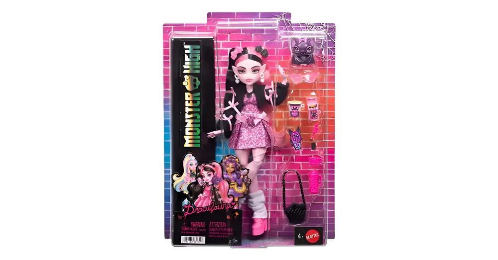 Árengedmény Monster High Draculaura baba kiegészítőkkel – Mattel