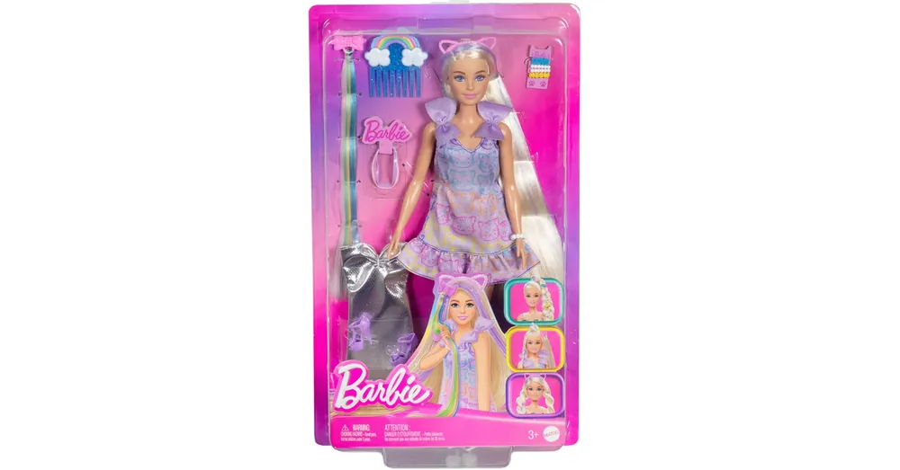 Barbie baba cicás ruhában divatos tincsek játékszett – Mattel Olcsóbb