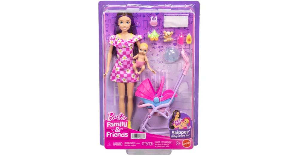 Ajánlat Barbie baba virágos ruhában bébiszitter játékszett – Mattel