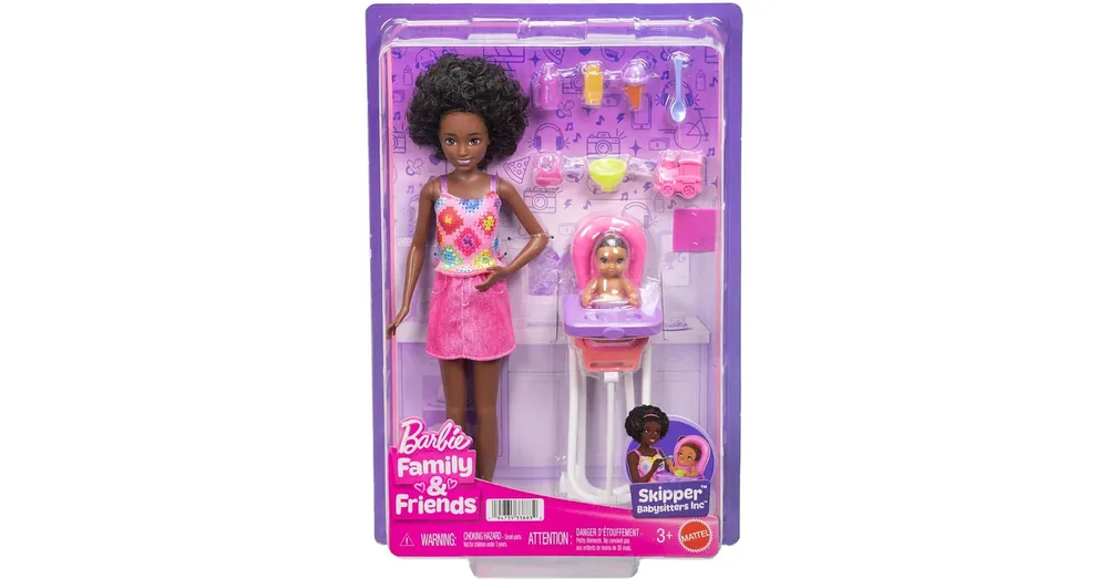 Kihagyhatatlan ajánlat Barbie baba rózsaszín ruhában bébiszitter játékszett – Mattel