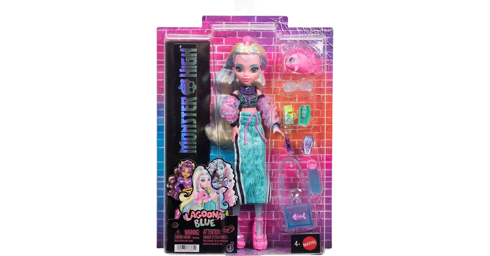 Monster High Lagoona Blue baba kiegészítőkkel – Mattel Legnépszerűbb