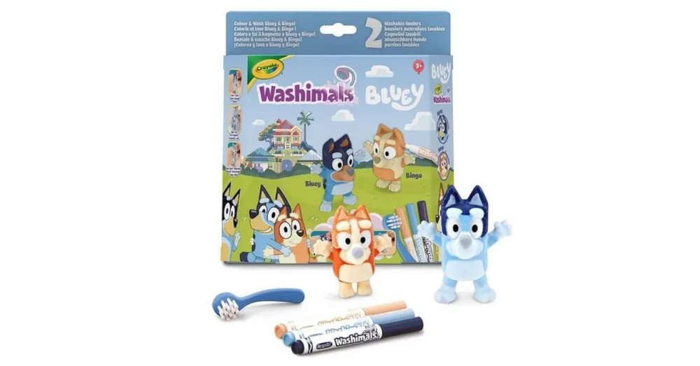 Olcsó Crayola Washimals Bluey szett
