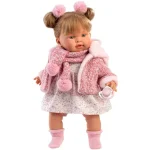 Kedvezmény Llorens Alexandra 42 cm-es síró baba cumival rózsaszín kabátban