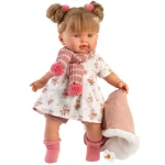 Akciós ár Llorens Alexandra 42 cm-es síró baba cumival állatos ruhában