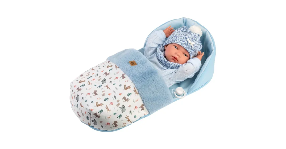 Llorens Nico 40 cm-es újszülött baba hálózsákkal Akció